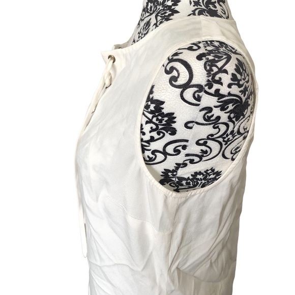 Banana Republic Tencel Lyocell Sleeveless Lace-up Shirt - Picture 2 of 8